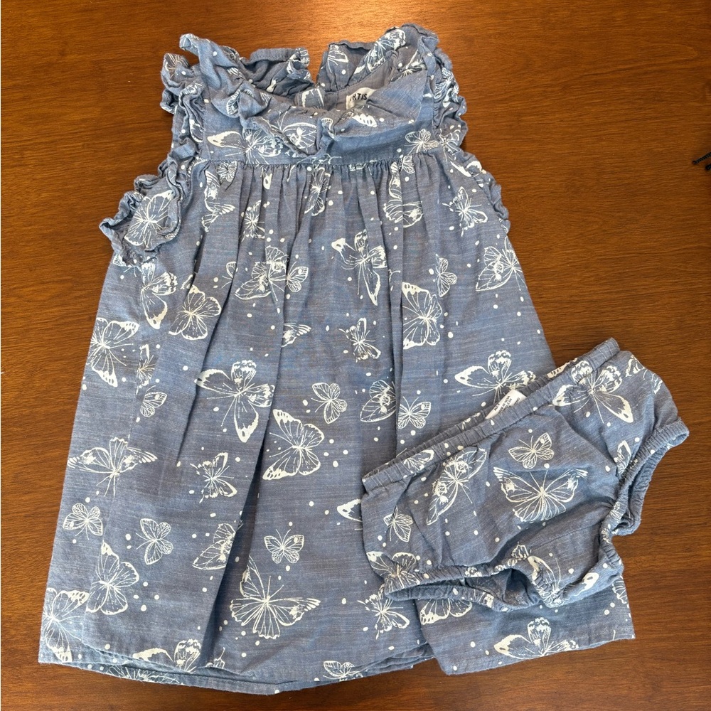 2 Piece Dress and Bloomers Set 24m